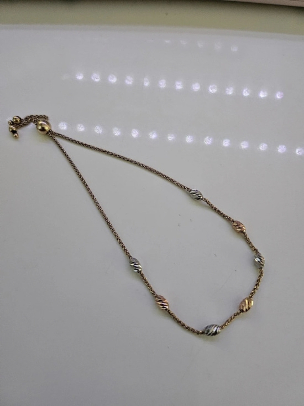 Tri Color Bracelet 14kt